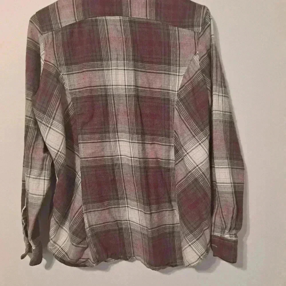 Wolverine Flannel Button Down Size Large EUC - image 8